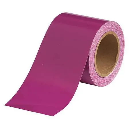 Purple Brady banding tape roll 4 inches wide 90 feet long