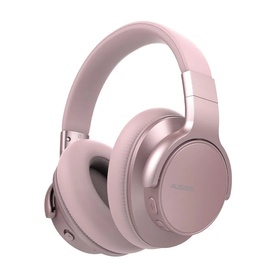 AUSDOM AUSDOM E7 Rose Gold ANC Headphone Bluetooth 60H 40mm 92% — product photo