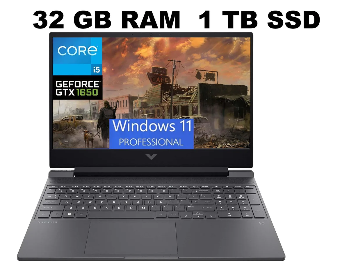 HP HP Victus 15 gaming laptop i5-12450H GTX 1650 4GB 32GB 1TB — product photo