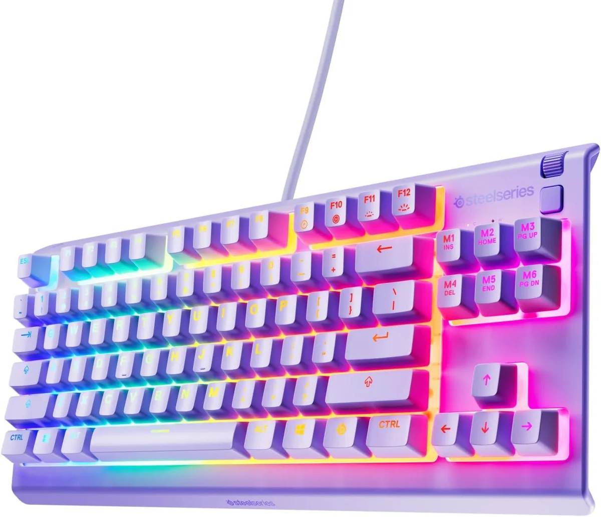 SteelSeries SteelSeries Apex 3 TKL Lavender Gaming Keyboard — product photo