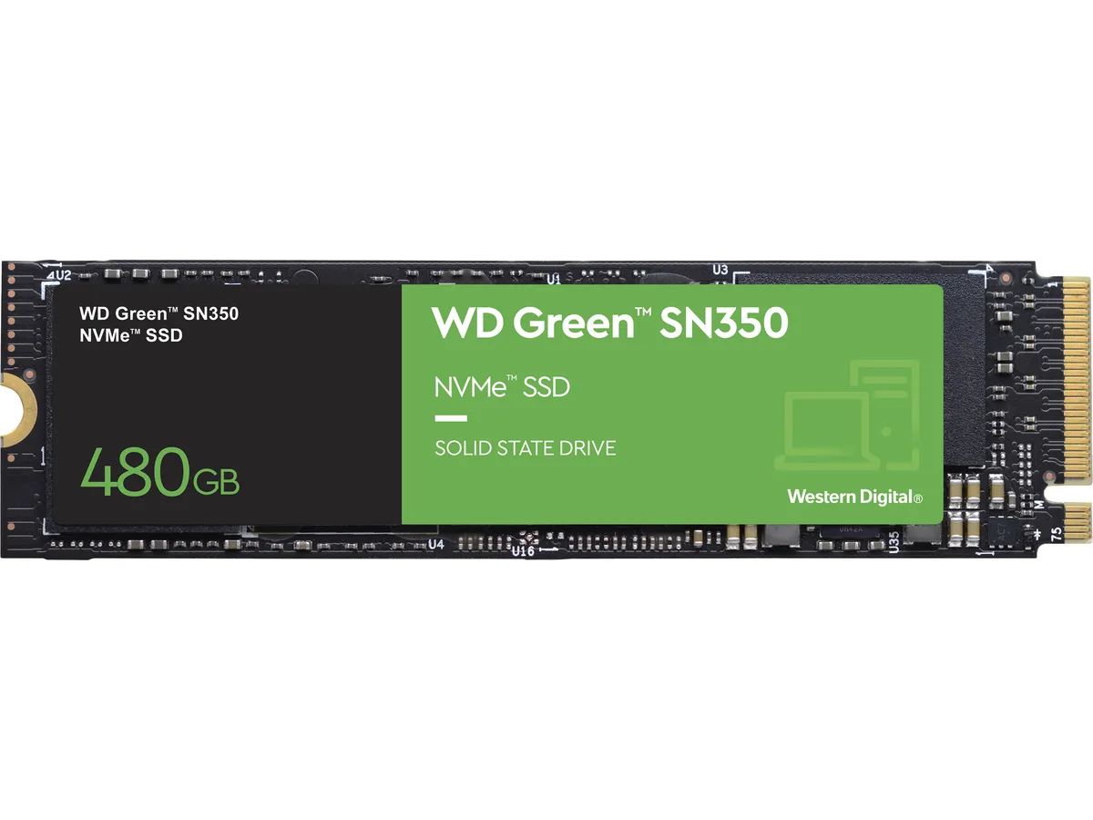 Western Digital Western Digital Green SN350 NVMe M.2 2280 480GB WDS480G2G0C internal SSD — product photo