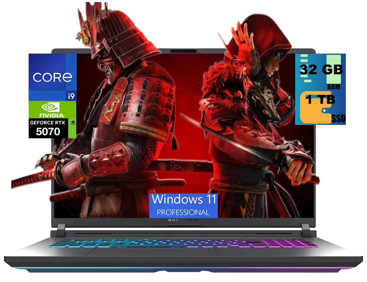 ASUS ASUS ROG Strix G18 gaming laptop 18" WUXGA 144Hz i9-14900HX RTX 5070 32GB 1TB — product photo