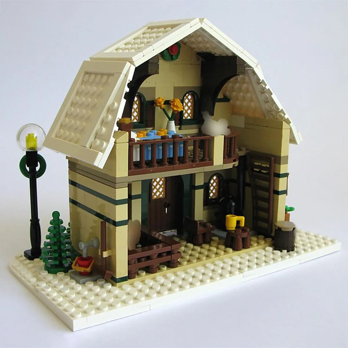 ZITIANYOUBUILD ZITIANYOUBUILD C413 Winter Village House Barn 746 Parts — product photo