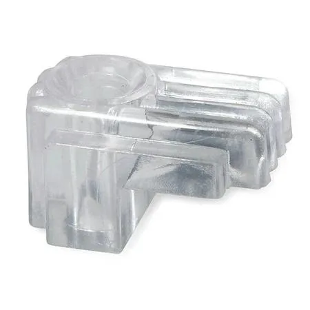 Clear plastic mirror clips in a pack of 25