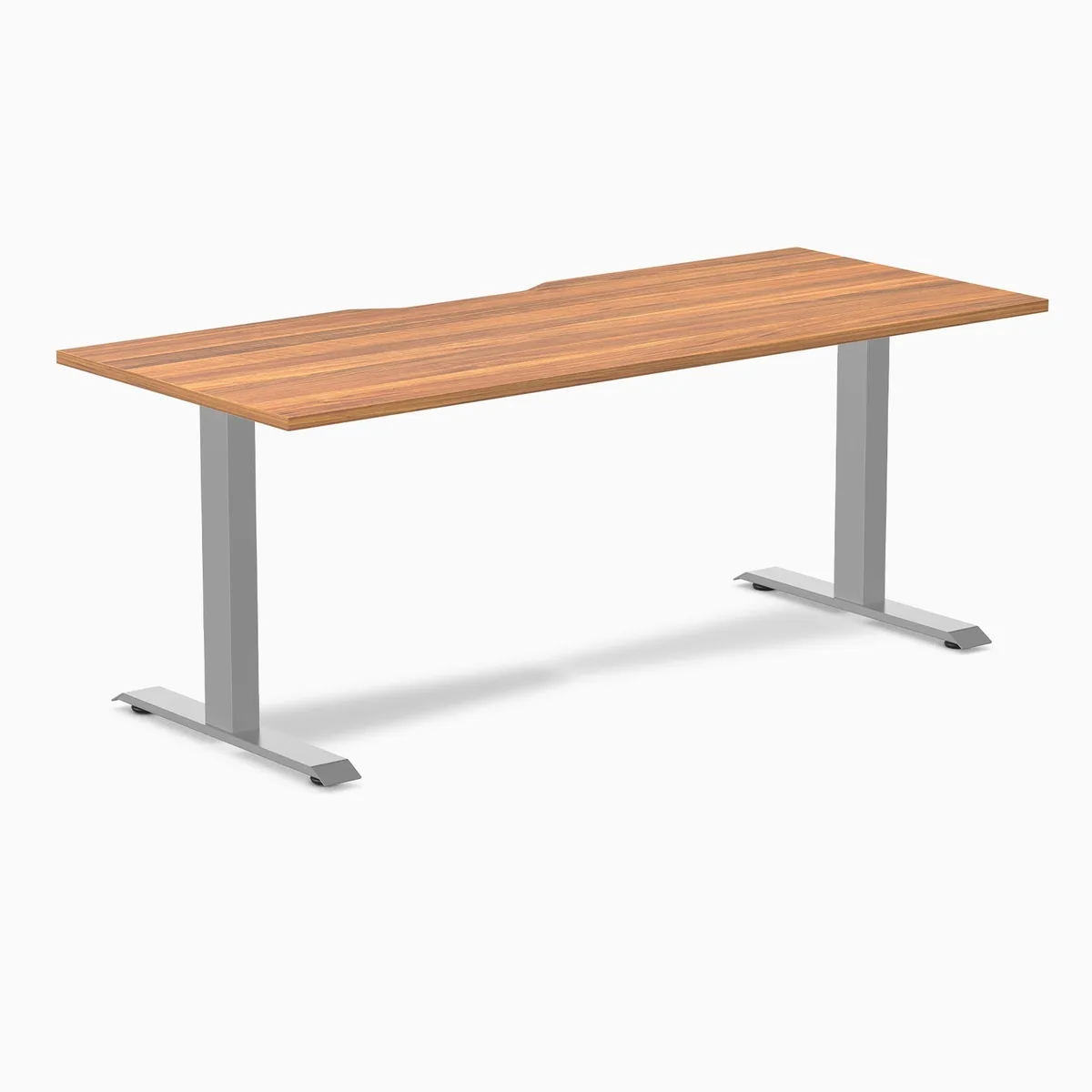 Desky Desky Zero Scalloped Laminate Desk Prime Oak Grey 70.9 x 29.5 in — product photo
