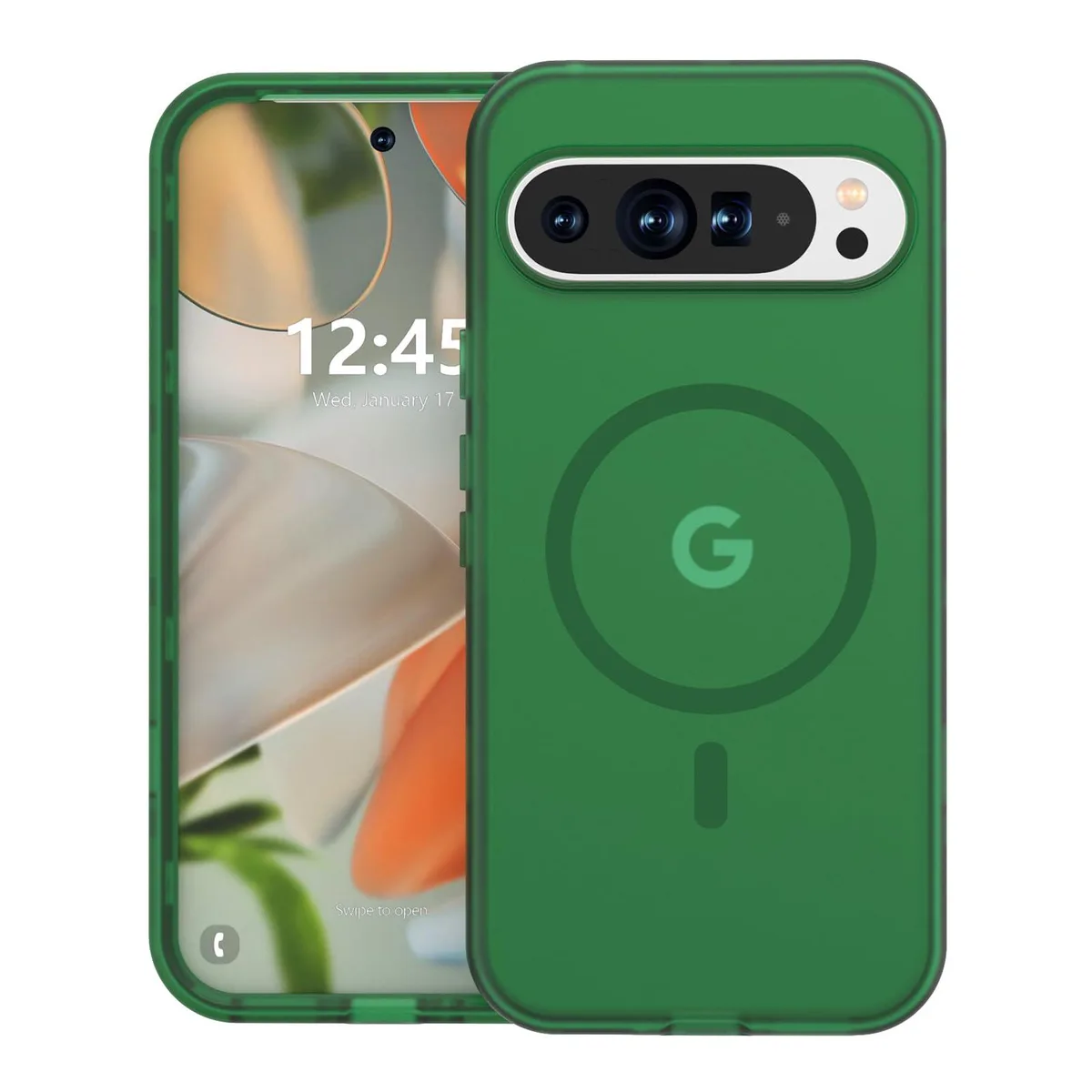  ANNSD Magnetic Matte Shockproof Case Deep Green for Google Pixel 9 Pro XL — product photo