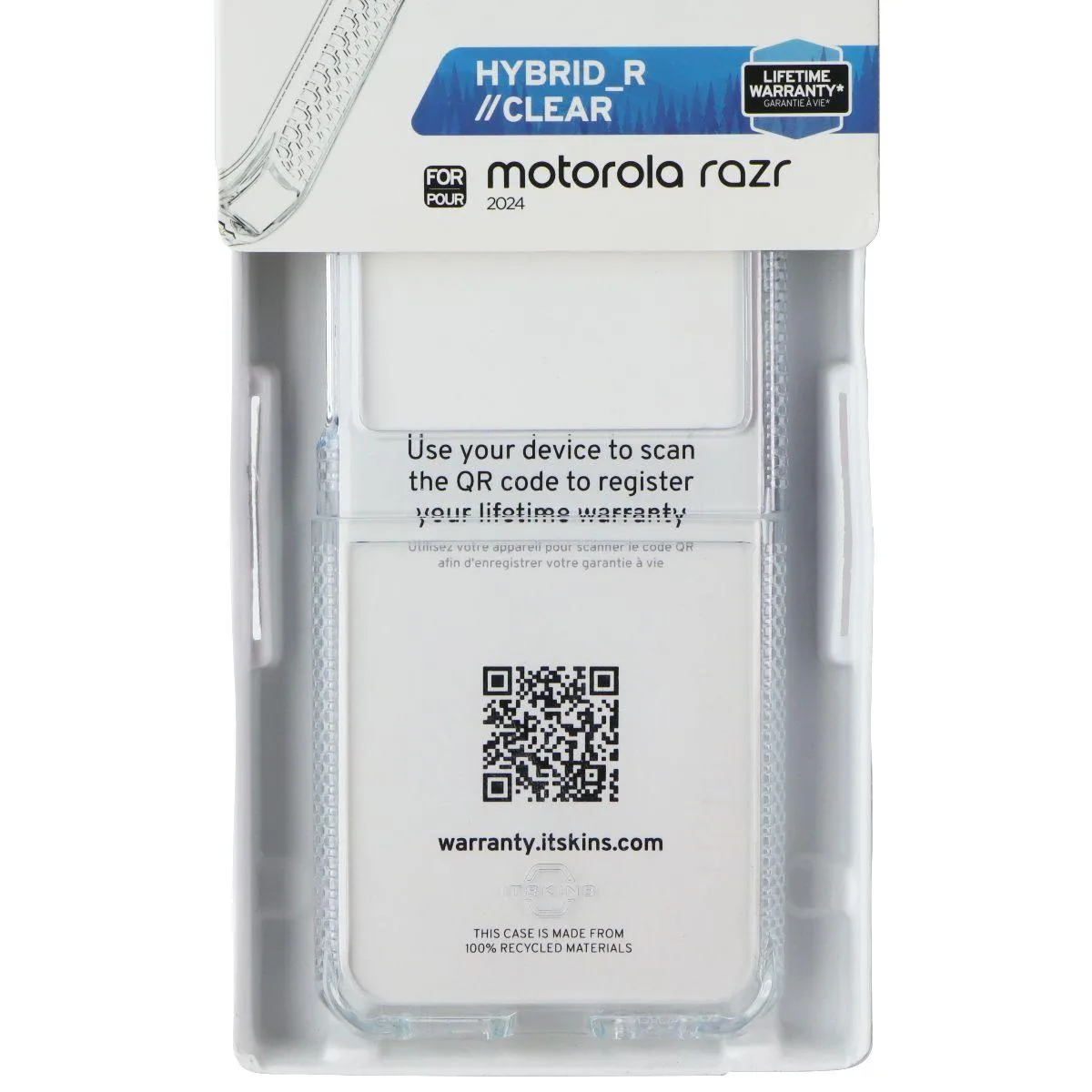 ITSKINS ITSKINS Hybrid_R Case Motorola Razr 2024 Clear — product photo