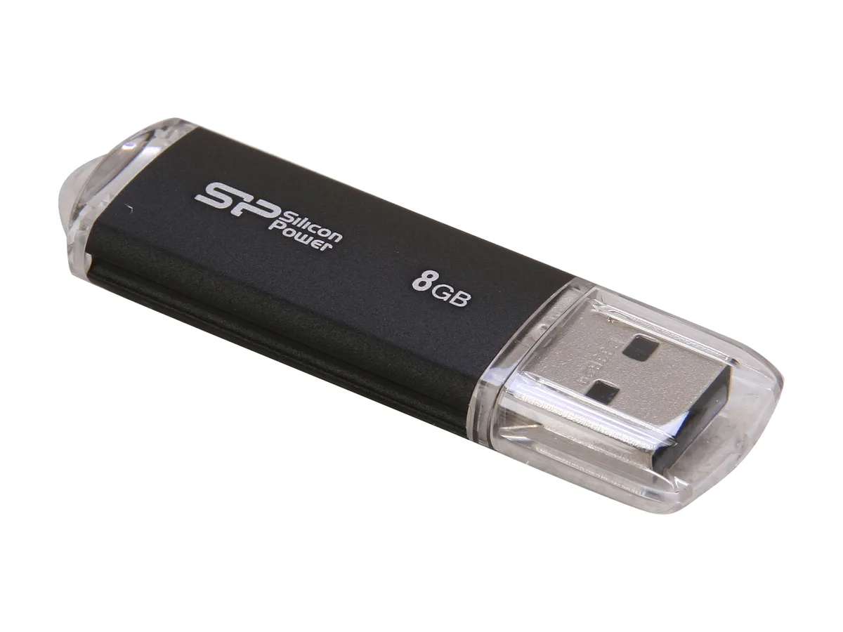 Silicon Power Silicon Power SP008GBUF2M01V1K 8GB USB 2.0 flash drive — product photo
