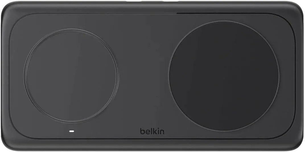 Belkin Belkin 2-in-1 Magnetic Wireless Charging Pad Qi2 15W Black — product photo