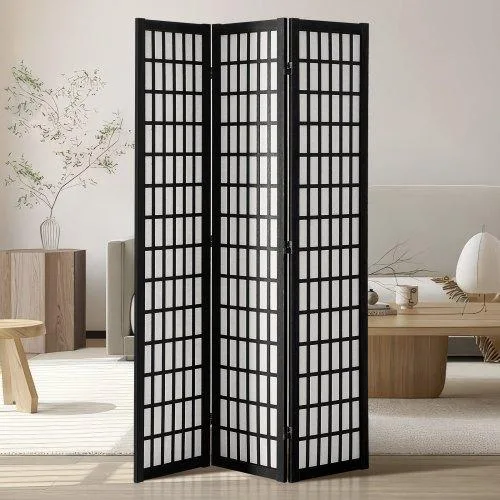 VEVOR VEVOR 3 Panel Japanese Room Divider Black 47.4 in — product photo