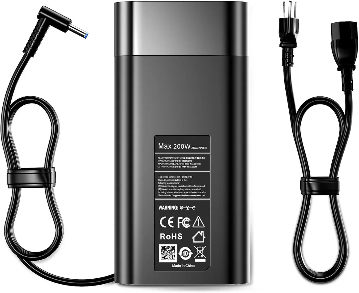TOPRANK TOPRANK 200W laptop charger 4.5*3.0 mm blue tip — product photo