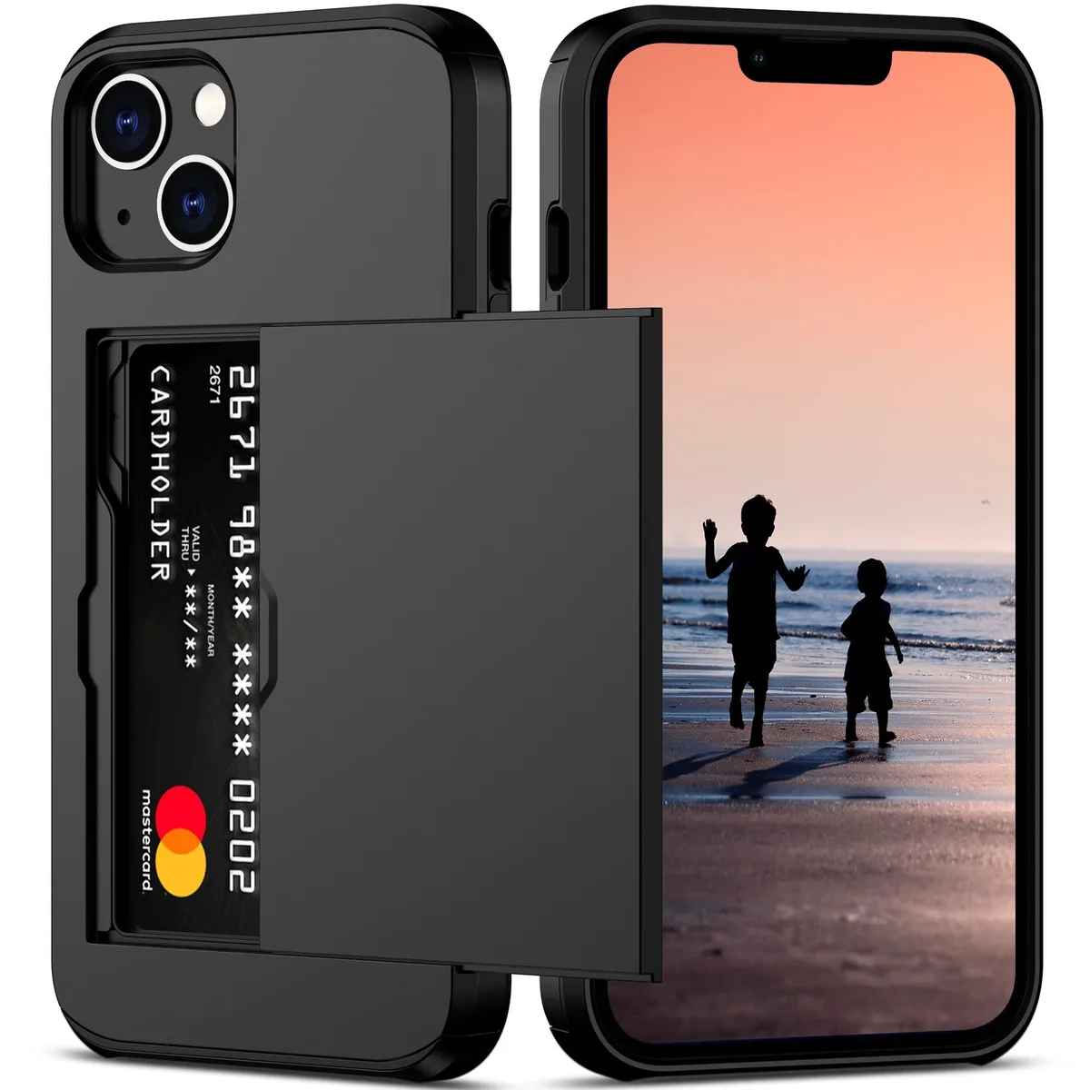 Nvollnoe iPhone 14 Wallet Case with Card Holder Black 6.1' — product photo