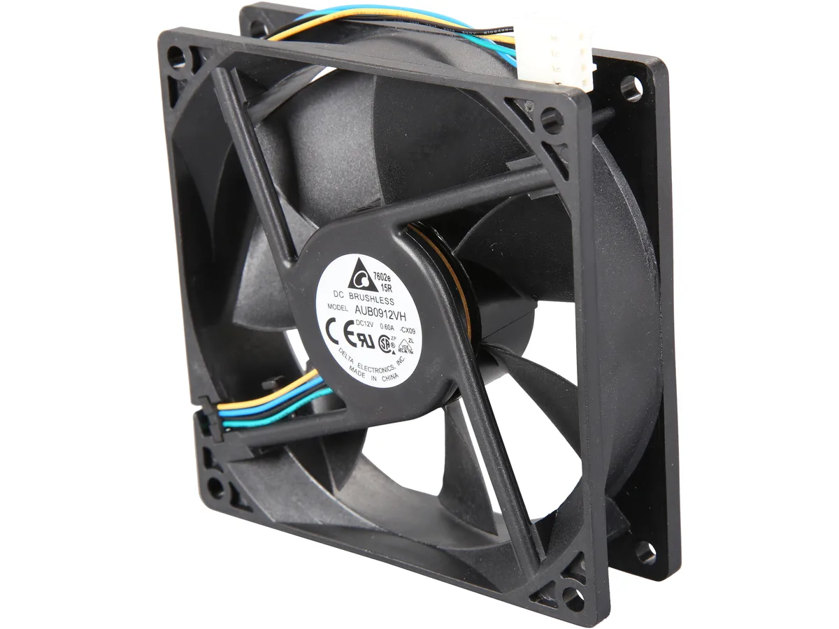 DELTA ELECTRONICS DELTA ELECTRONICS AUB0912VH-PWM 92mm PWM case fan 3800 RPM 68 CFM 45 dBA — product photo