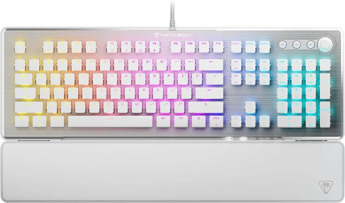usbroway usbroway Gaming Keyboard White Full-Size Titan II Red 100M — product photo
