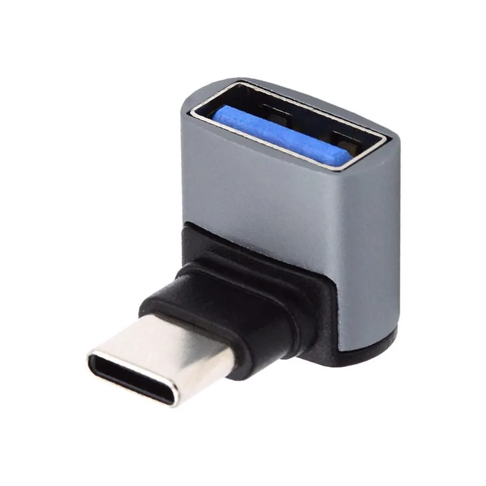 Fervit Fervit Up Down Angled USB-C to USB 3.0 Female OTG Adapter 90 Degree 10Gbps — product photo