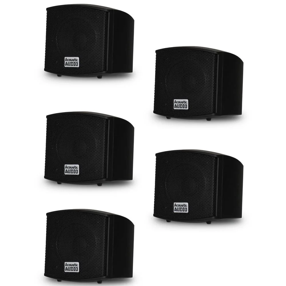 Acoustic Audio Acoustic Audio AA321B 5-piece on-wall speaker set — product photo
