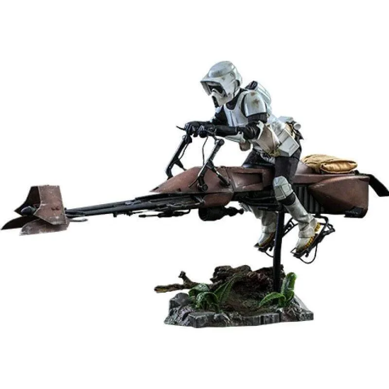 Hot Toys Hot Toys MMS612 Star Wars Return of the Jedi Scout Trooper &amp; Speeder Bike action figure — product photo