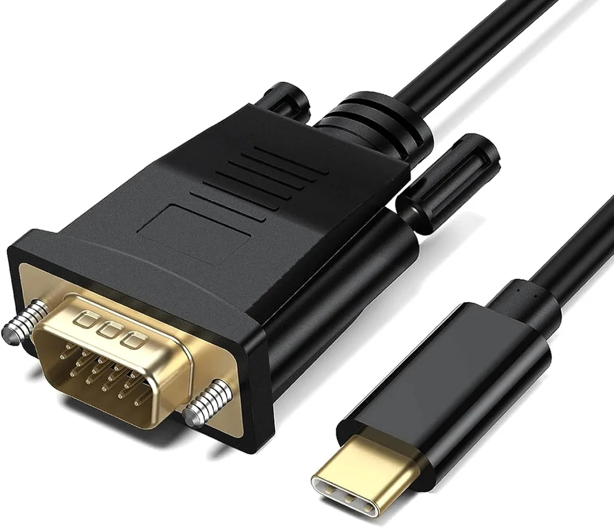 Brainwavz Brainwavz USB C to VGA Cable 3FT Thunderbolt 3 Compatible — product photo