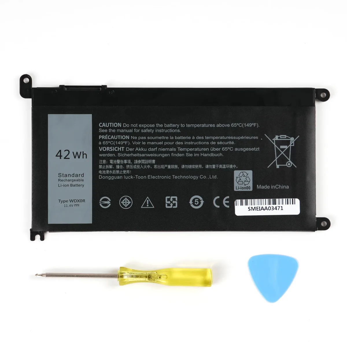 No Sew No Sew WDX0R 42 Wh 11.4 V laptop battery — product photo