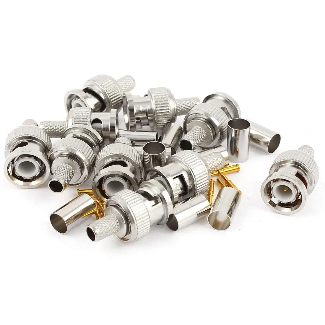 Unique-Bargains Unique-Bargains 10 BNC Male RG59 Coaxial Crimp Connectors — product photo
