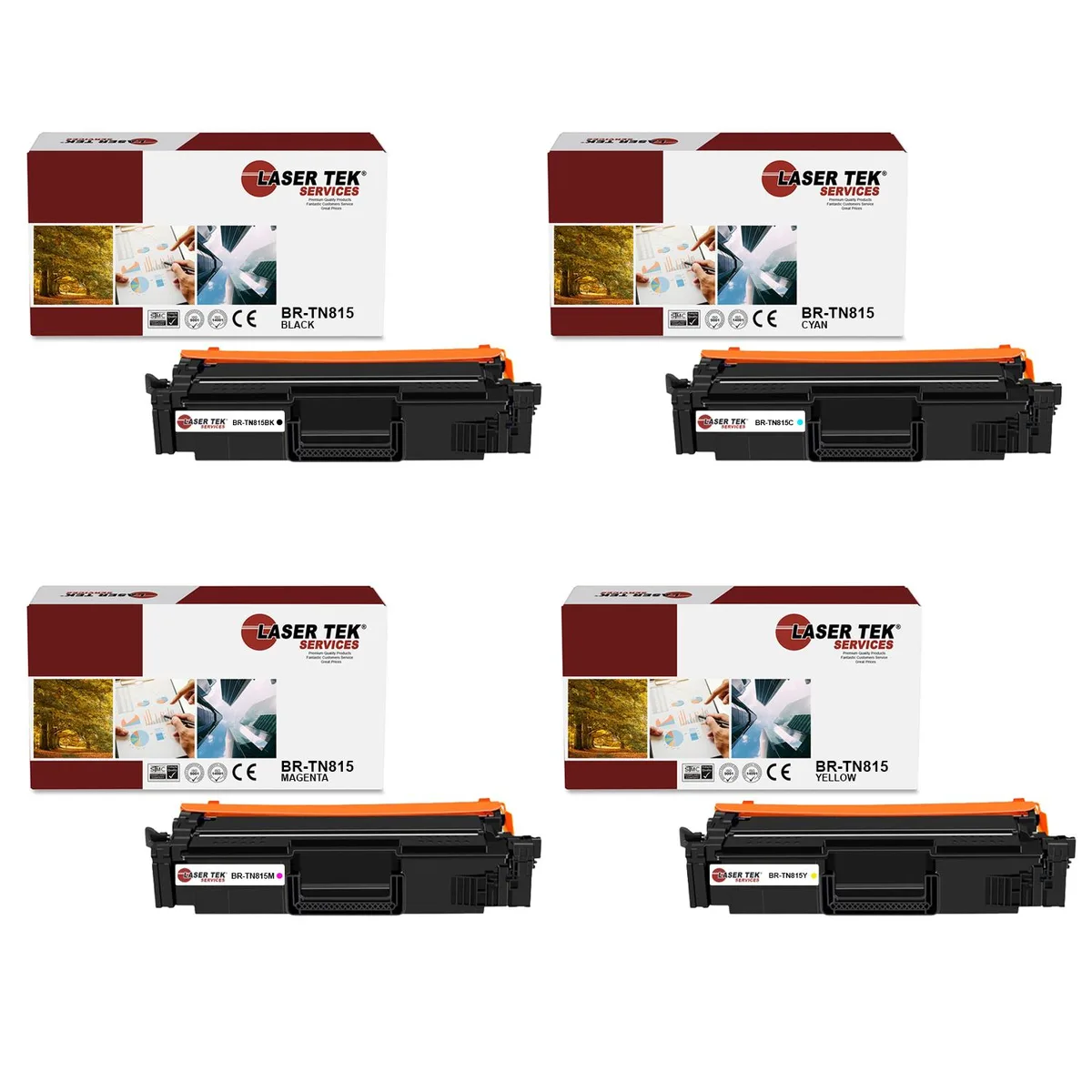 Laser Tek Services Laser Tek Services TN815 4PK High Yield Toner Cartridge — product photo
