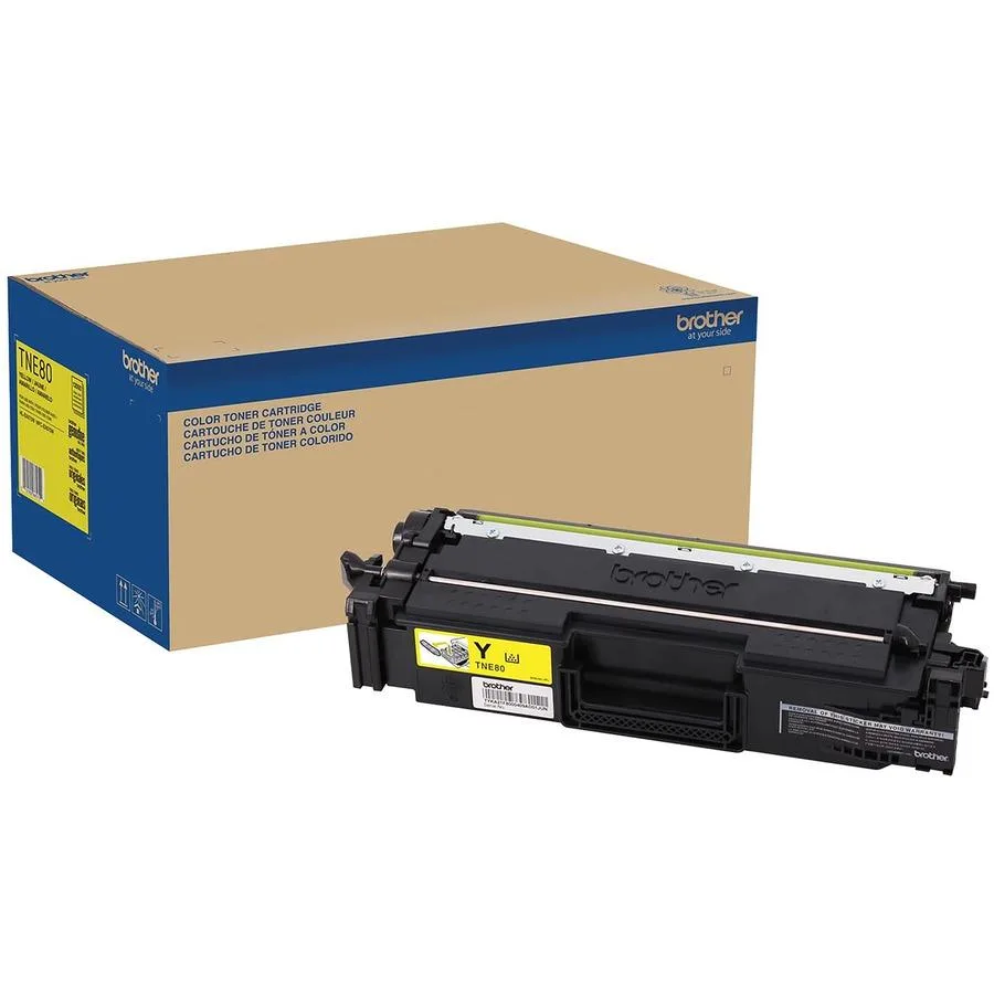 Brother Brother TNE80Y Yellow Toner Cartridge 12000 Pages — product photo