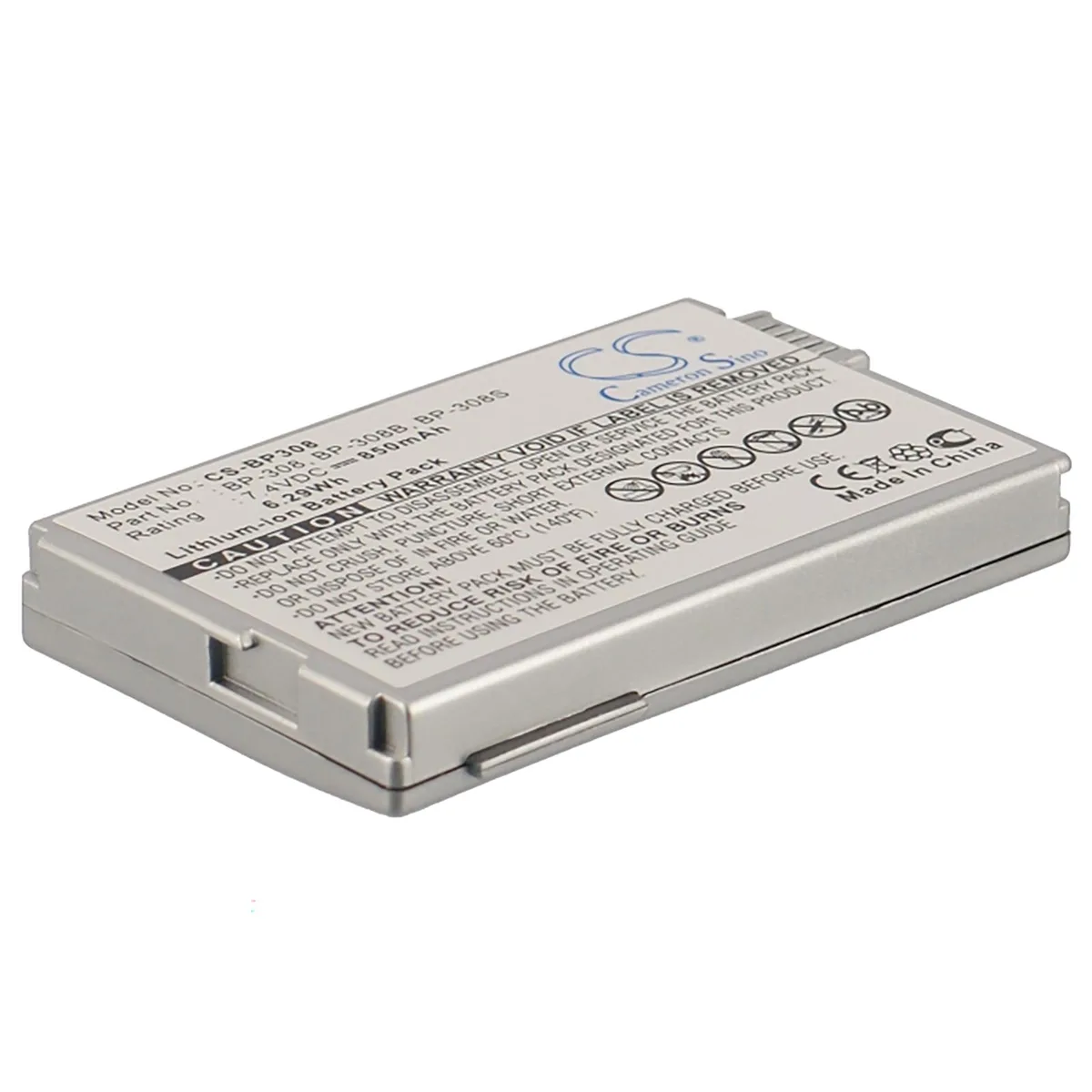 Cameron &amp; Co Cameron &amp; Co DS-CS-BP308 camera battery 7.4V 850mAh Metallic Grey — product photo