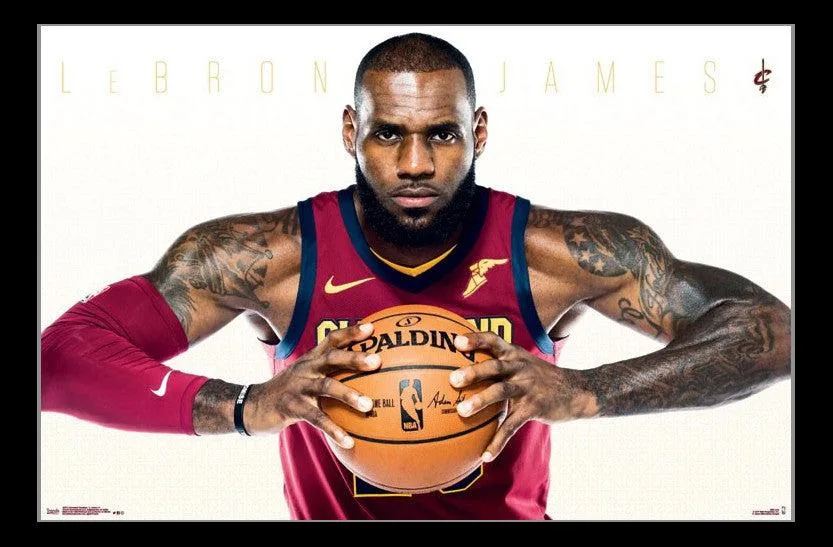 Cleveland Cavaliers LeBron James poster print 22 by 34 inches on heavy stock paper