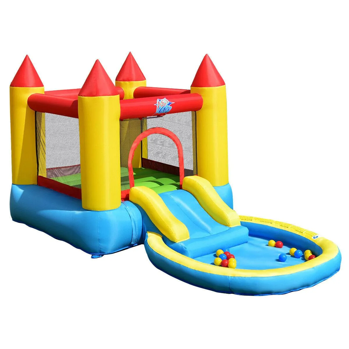 SlickBlue SlickBlue Inflatable Bounce House Castle with Balls Pool and Bag — product photo