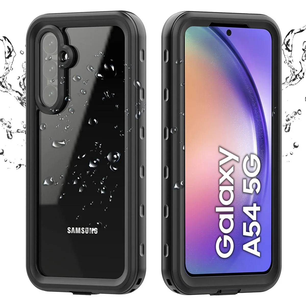 SZYG SZYG Samsung Galaxy A54 5G Waterproof Case IP68 Black — product photo