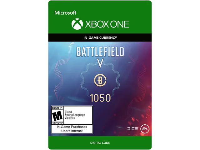 Electronic Arts Electronic Arts 7F6-00197 Battlefield V Currency 1050 Xbox One downloadable game — product photo