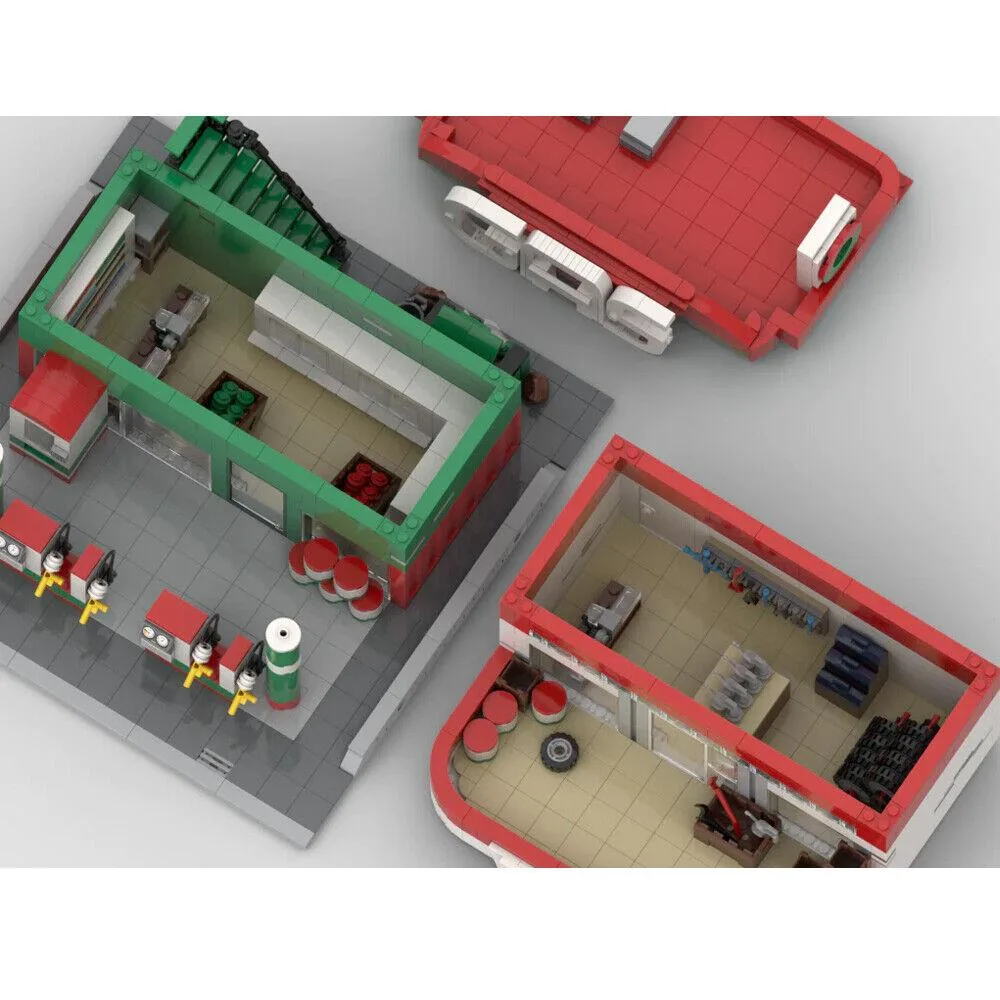 ZITIANYOUBUILD ZITIANYOUBUILD MOC-155162 Modular Gas Station 1617 Parts — product photo