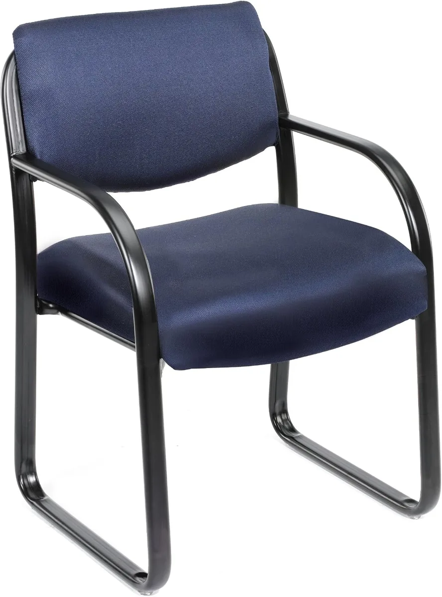 BOSS Office Products BOSS Office Products B9521-BE Blue Fabric Guest Chair — product photo