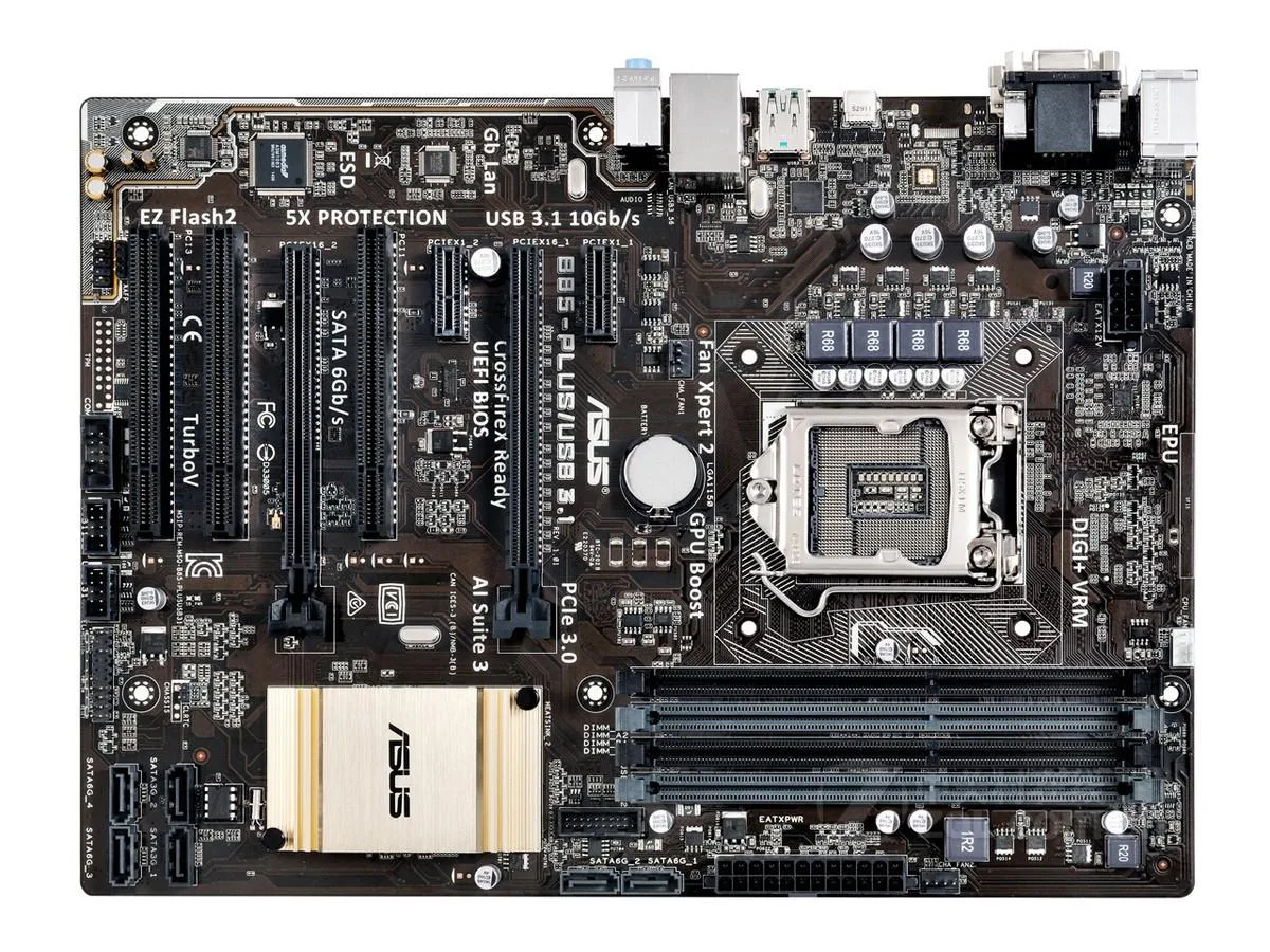 ASUS ASUS B85-PLUS/USB3.1 Intel B85 DDR3 32GB ATX motherboard — product photo