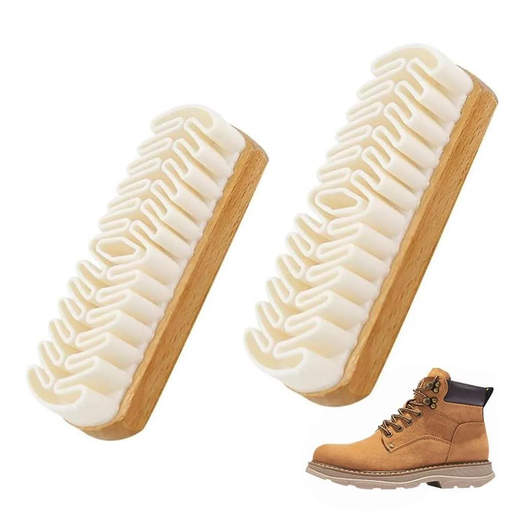  REAL HOME Innovations AOK951 Suede Shoe Brush 2PCS 5.1x1.7x1.1in — product photo