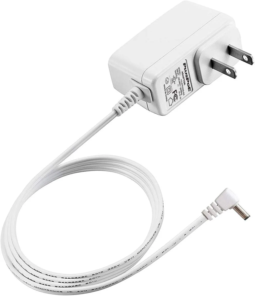BASEUS BASEUS 6V AC Adapter for Omron Blood Pressure Monitor Hem-ADPTW5 6.6 ft Cord White — product photo