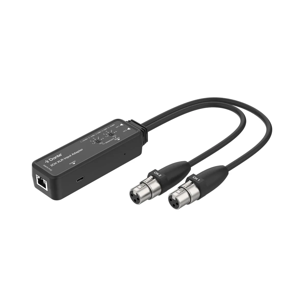 J-Tech Digital Inc. J-Tech Digital JTECH-DA2EX 2-Channel XLR to Dante Audio Video Converter — product photo