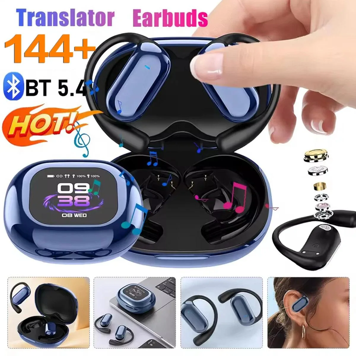 NShi NShi Translator Earphones 144 Languages 5.4 500mAh — product photo
