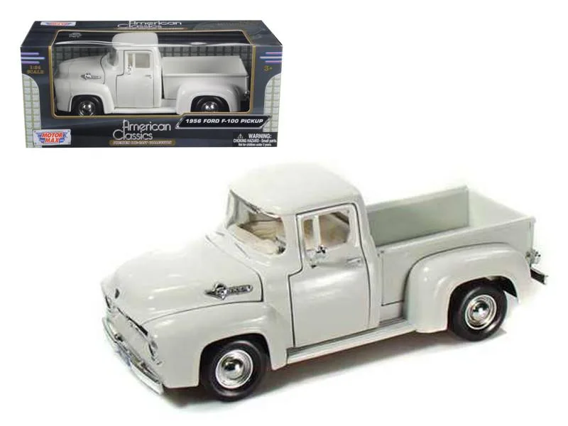 MOTORMAX MOTORMAX 1956 Ford F-100 Pickup Truck White 1/24 Diecast Vehicle — product photo