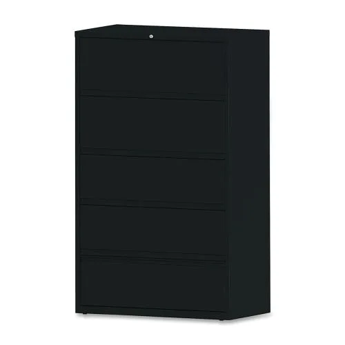 Lorell Lorell 43517 5-Drawer Lateral File 42x18x68 Black office furniture — product photo