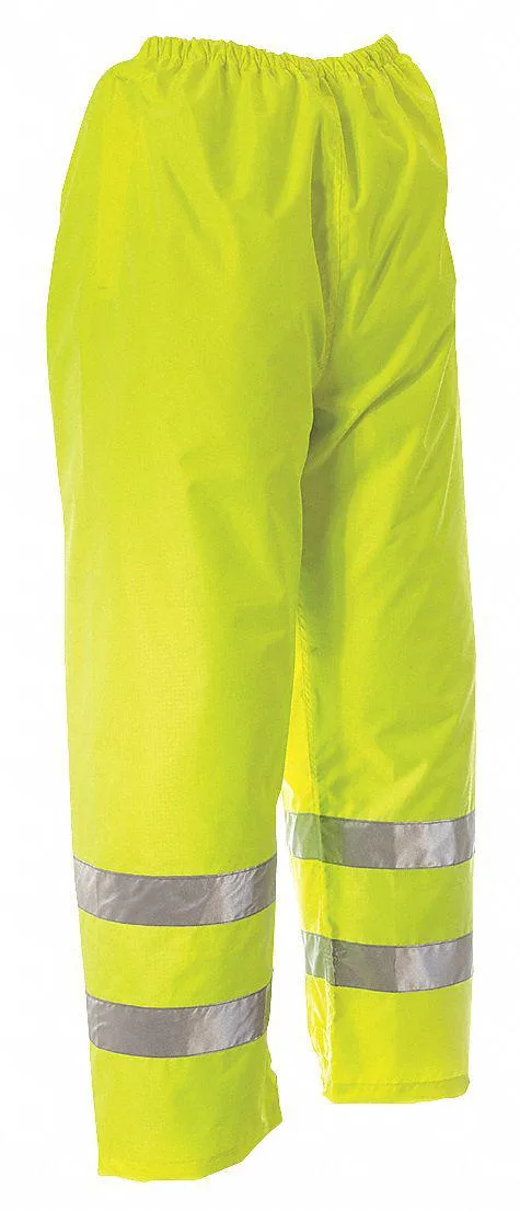 Viking Viking D6323WPG Hi-Visibility Rain Bib Pants 4XL 34 in inseam 48 in waist 150D Rip-Stop Polyester — product photo
