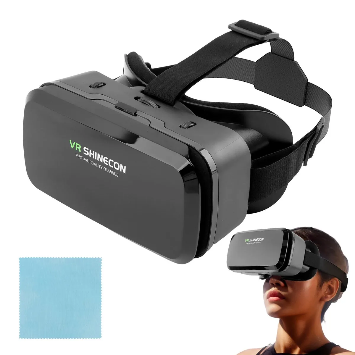  Kakalote VR Headset 3D Glasses 100° View 4.0-6.0in Black — product photo