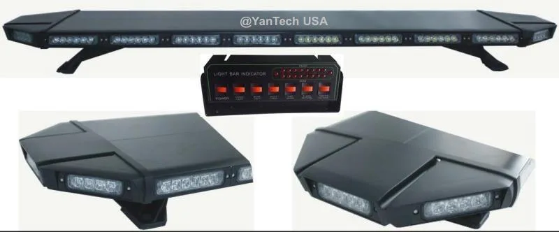 YanTech YanTech 49" 88 LED Light Bar Amber Clear Lenses — product photo