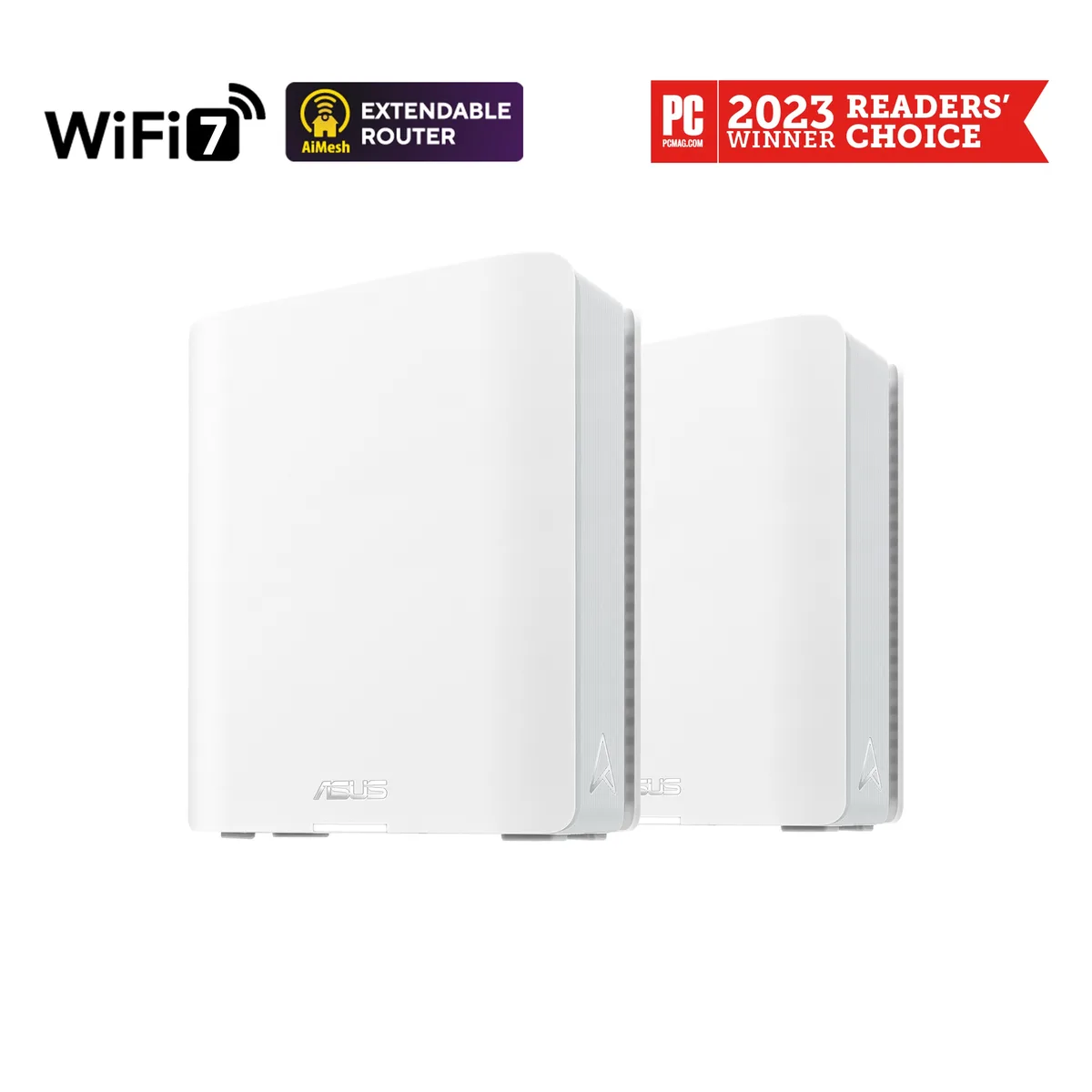 ASUS ASUS BT6(W-2-PK) mesh Wi-Fi system, WiFi 7, 9.4 Gbps, 2-pack — product photo