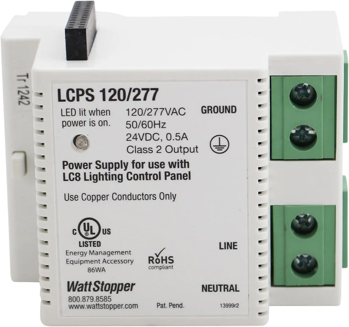 Wattstopper Wattstopper LCPS-120-277 Power Supply Module for LC-8 120/277V 24VDC 50/60Hz — product photo