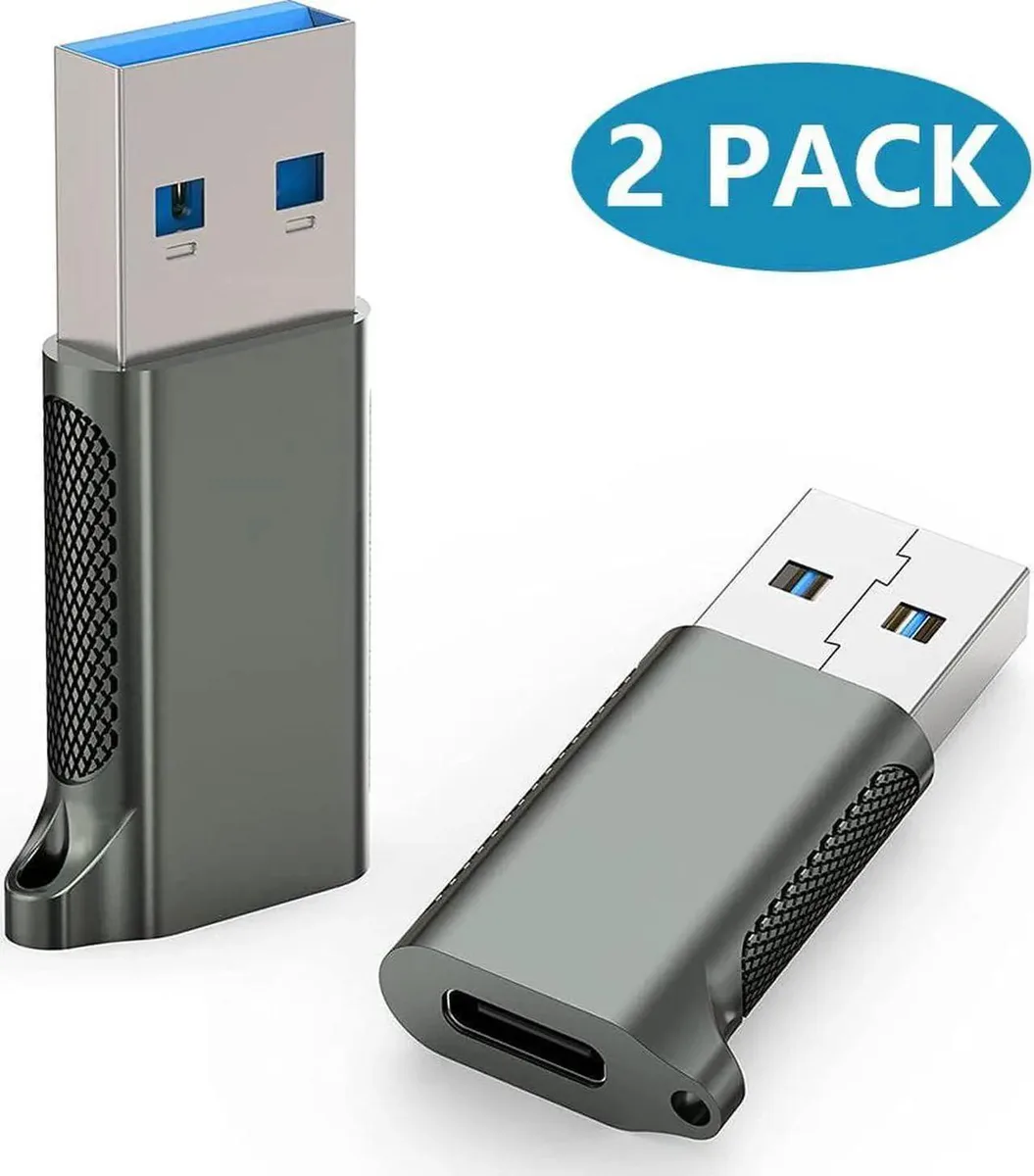 Vszerda Vszerda 2-pack USB C female to USB A male adapter 3.1 Gen 2 10Gbps — product photo