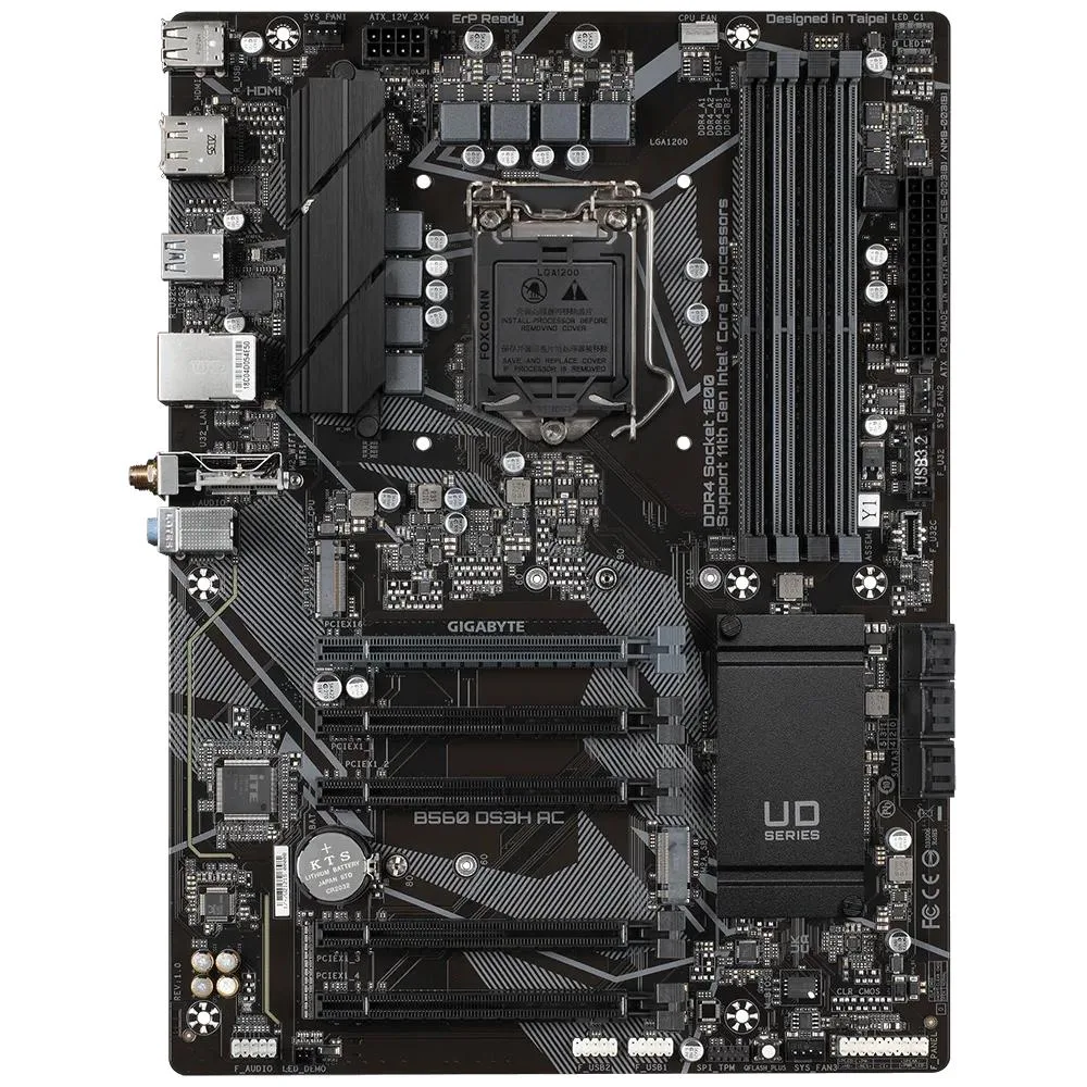 GIGABYTE GIGABYTE B560 DS3H AC Intel motherboard — product photo