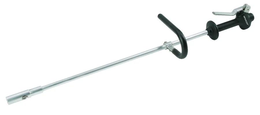 Guardair ergonomic air gun with 72in extension, black and chrome finish