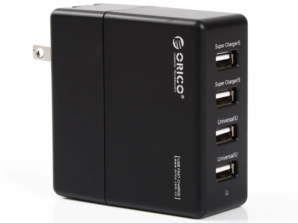 Orico Orico DCK-4U 4-Port USB Wall Charger 5V6.8A 30W Black — product photo