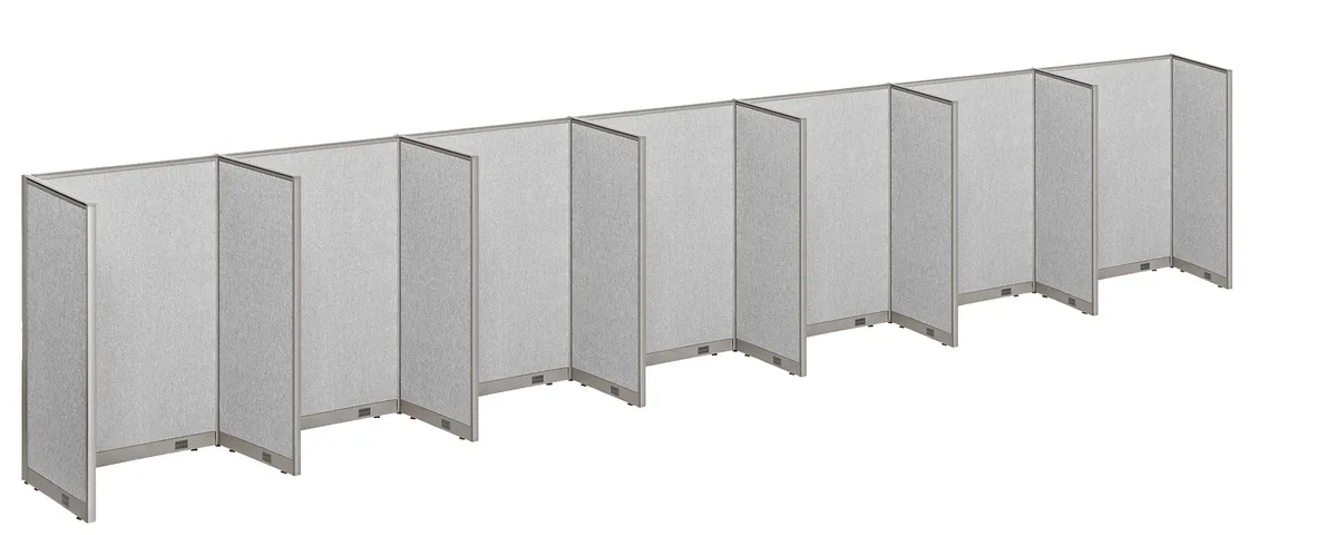 GOF GOF 7-Person Workstation Cubicles 30"D x 336"W x 72"H — product photo